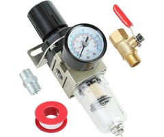 HROMEE HAR10098 / 1/4'' NPT AIR COMPRESSOR FILTER REGULATOR 150PSI # AW2000-02