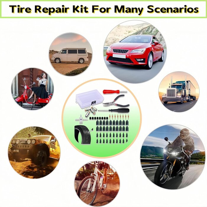 FILIOUCE VEH24976 / TIRE REPAIR RUBBER NAIL, VACUUM TIRE REPAIR KITS