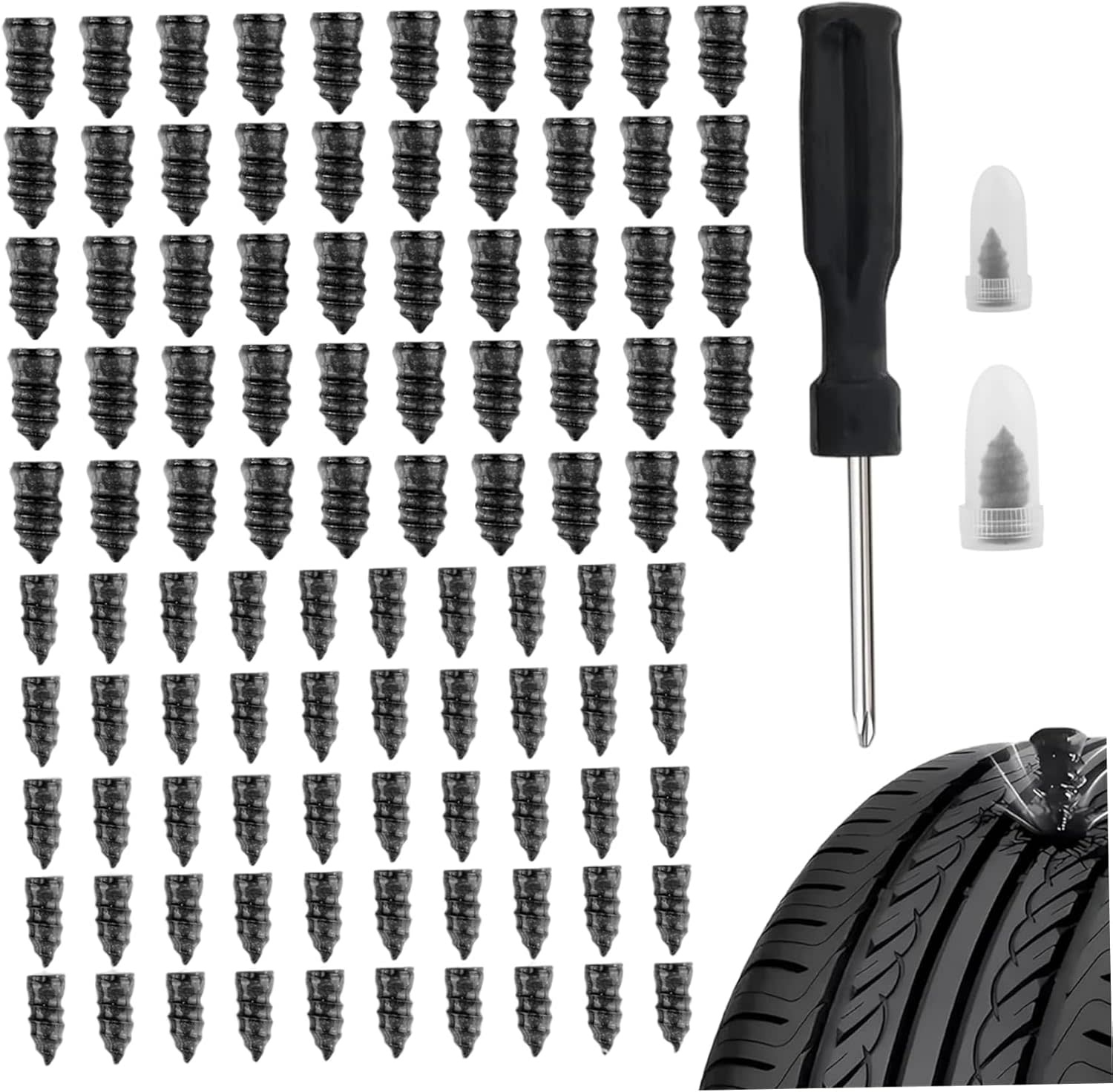 100PCS CAR TIRE PLUG KIT (VEH24979)