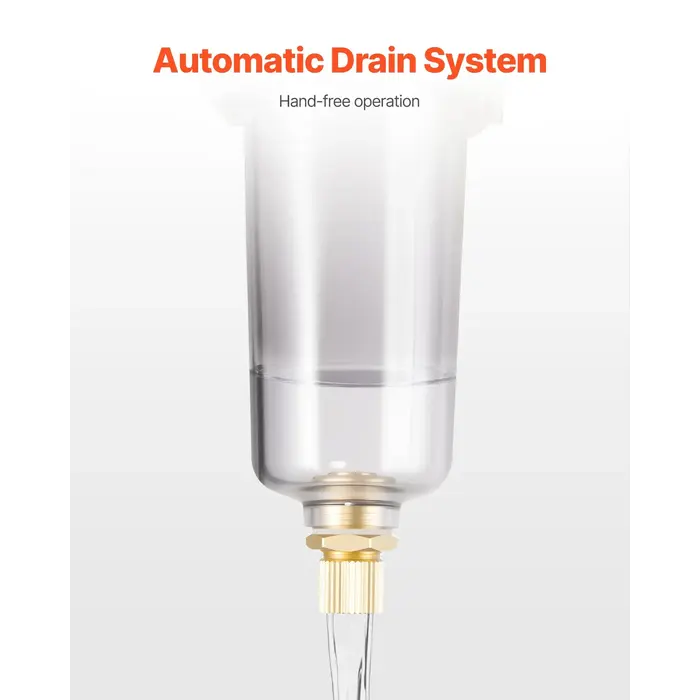 VEVOR HAR10103 / VEVOR  AIR COMPRESSOR FILTER REGULATOR COMBO, 1/2" NPT 3