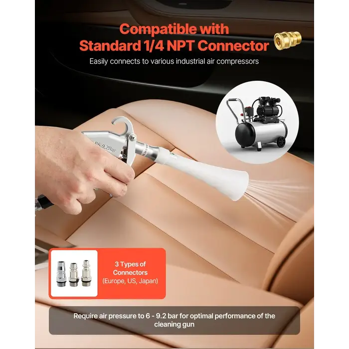 VEVOR IND6064 /  VEVOR  CAR CLEANING GUN, 6-9.2 BAR HIGH-PRESSURE AIR BLOW GUN