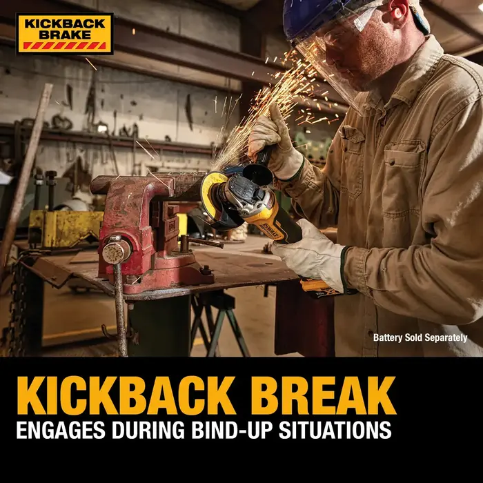 DEWALT IND5817 4.5" (115 MM) 20VOLT CORDLESS MAX XR BRUSHLESS ANGLE GRINDER # DCG413B