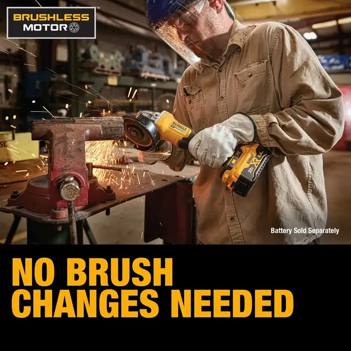 DEWALT IND5817 4.5" (115 MM) 20VOLT CORDLESS MAX XR BRUSHLESS ANGLE GRINDER # DCG413B