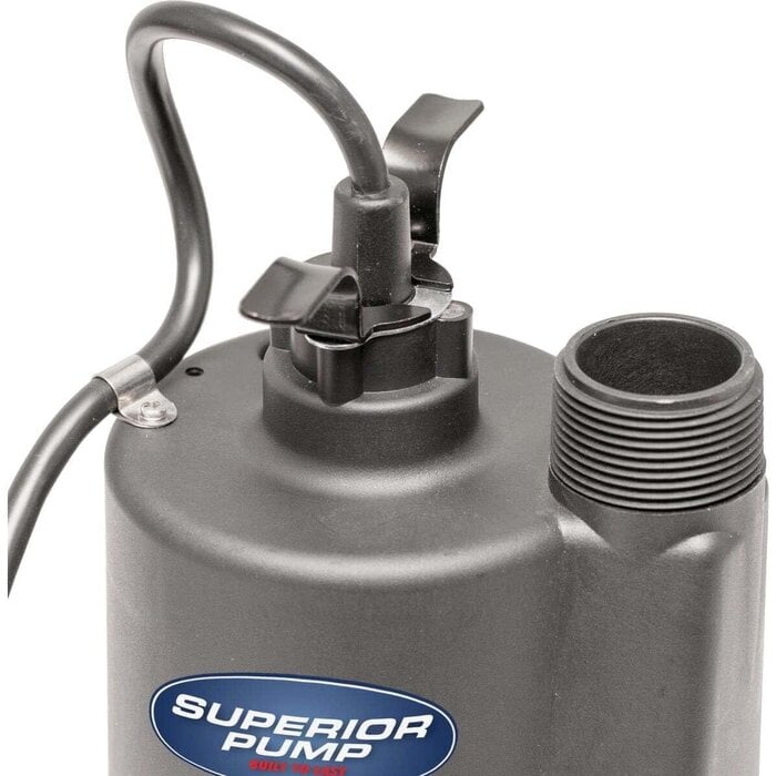 SUPERIOR PUMP IND6076 / SUPERIOR PUMP 1800GPH THERMOPLASTIC SUB PUMP 1/4 HP, 91250