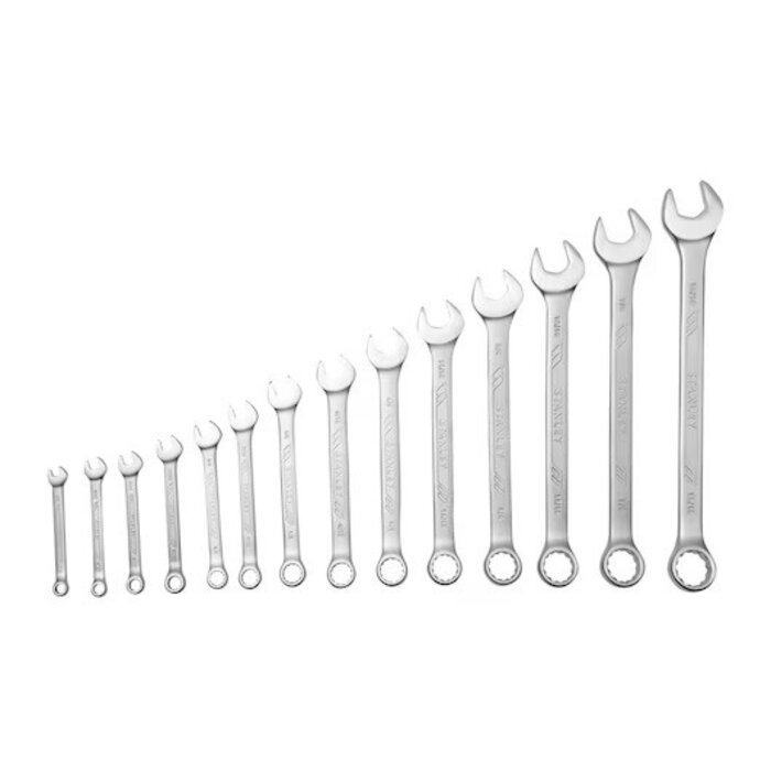 STANLEY HAR0114 - 14PCS ANTISLIP COMB WRENCH SET SAE #STMT73749-LA