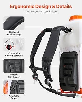 VEVOR IND6069 -VEVOR BACKPACK FOGGER SPRAYER, MIST DUSTER ,63CC 3HP ENGINE, GAS 4 GALLON TANK-D/S