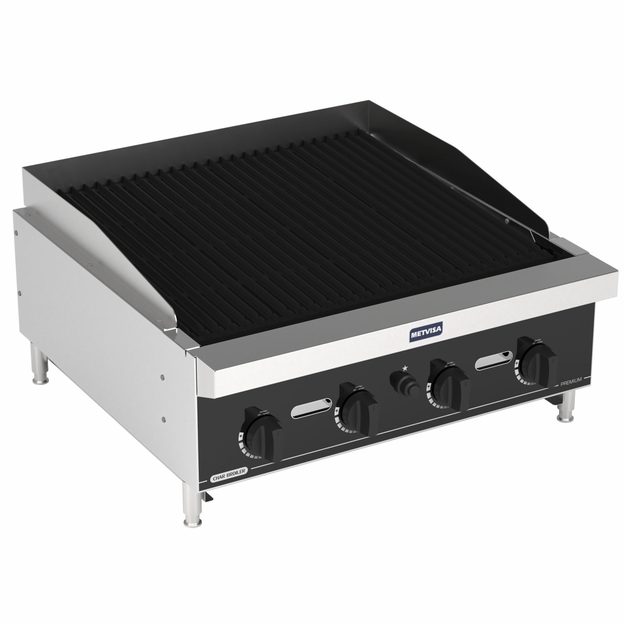 METVISA IND6090 / METVISA HEAVY DUTY CHARBROLER GRILL 60CM , CBG06E