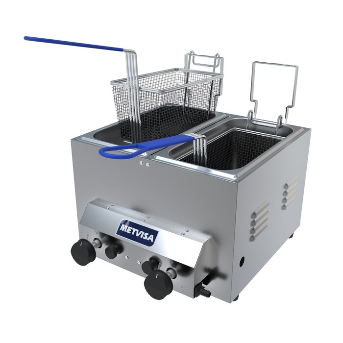 METVISA IND6093 / METSIVA ELECTRIC DEEP FRYER 6 LITERS DOUBLE (3L+3L), FE3D1104, 110V-50/60HZ