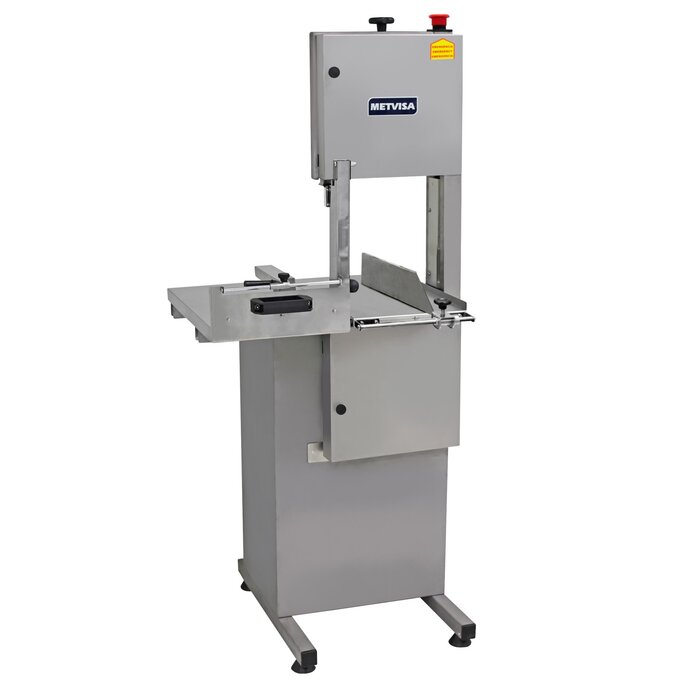 METVISA IND6108 / METVISA PAINTED MEDIUM MEAT SAW 2.18M, MAX 1HP WITH SAFETY PUSHER, SFMPM110M60S4, 110V-60HZ