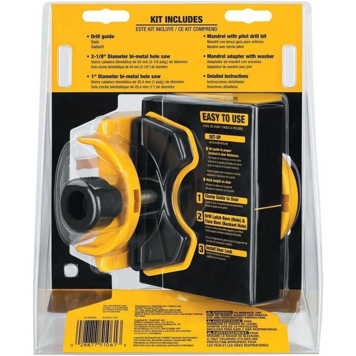 DEWALT DOORLOCK KIT HOLESAW SETS, D180004 (HAR10194 )