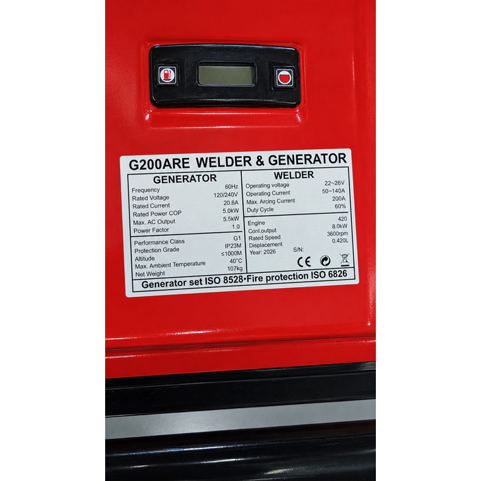 BETA STAR 200AMP WELDER GENERATOR (IND5850)