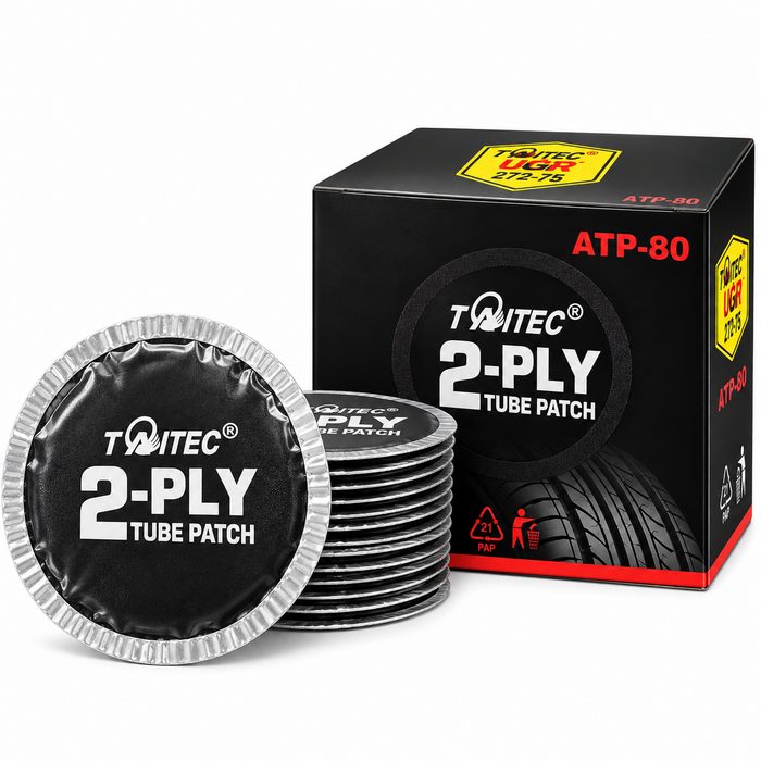 TAITEC 80MM USA STYLE ROUND TUBE PATCH 20PC PER BOX (VEH23242 )
