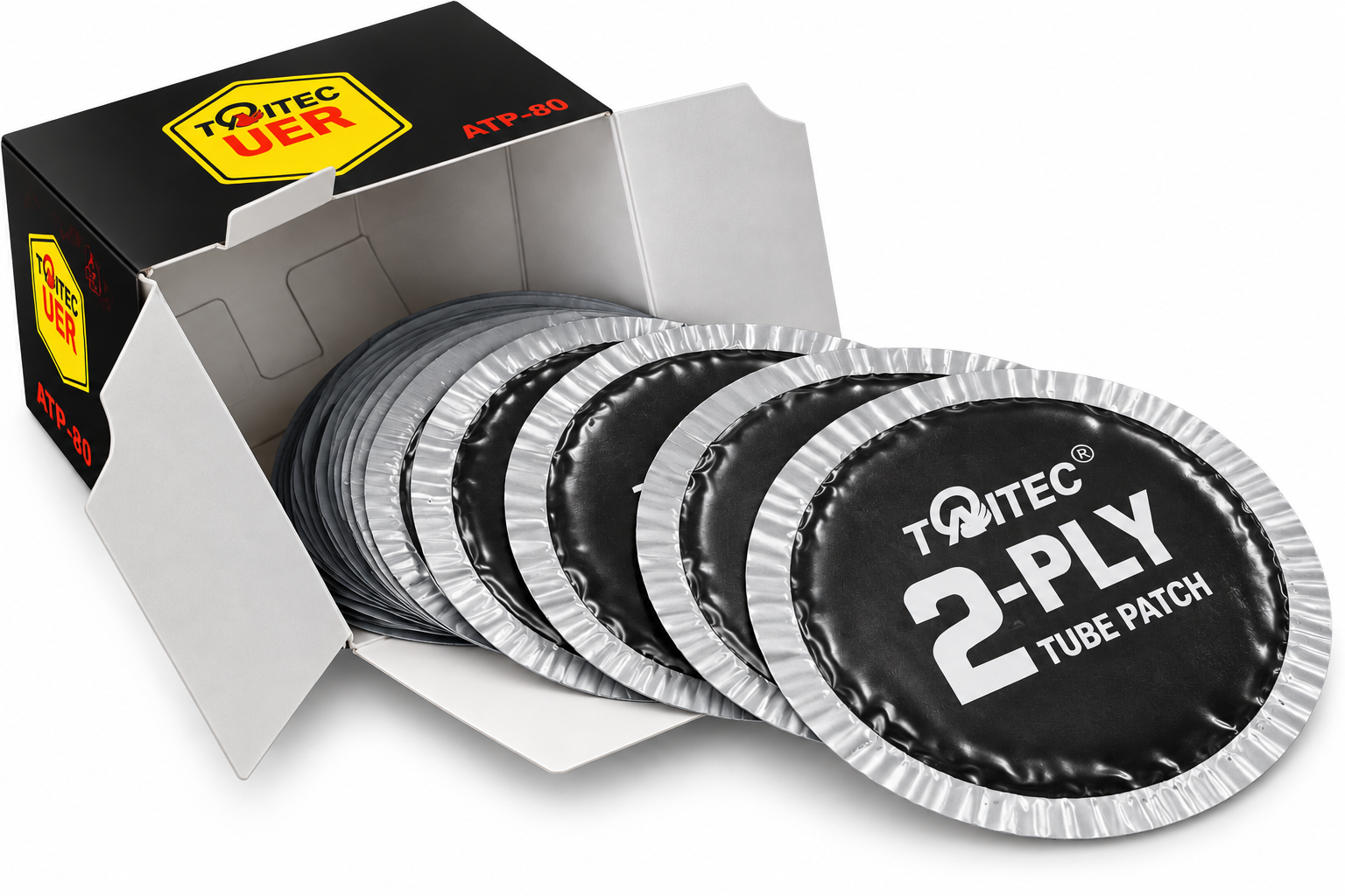 TAITEC 80MM USA STYLE ROUND TUBE PATCH 20PC PER BOX (VEH23242 )
