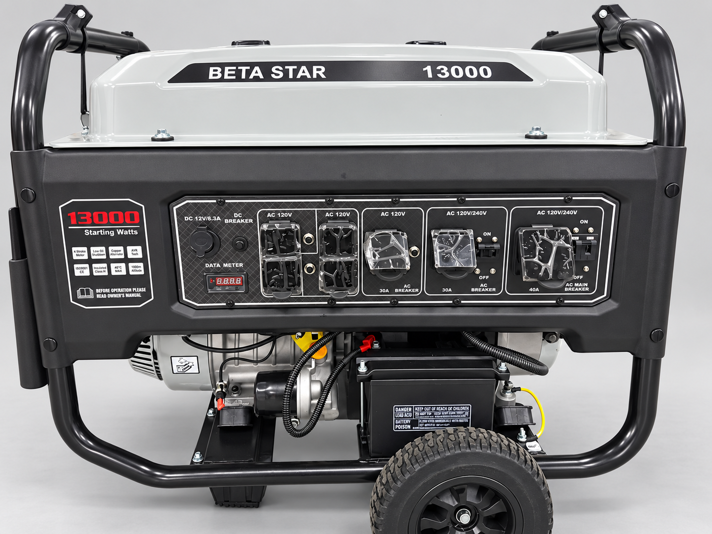 BETA STAR GASOLINE GENERATOR OPEN FRAME(IND6115)