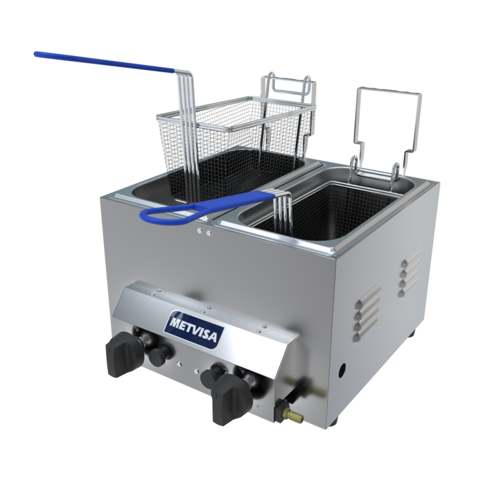 METVISA (3L+3L) DOUBLE GAS DEEP FRYER (IND6094)