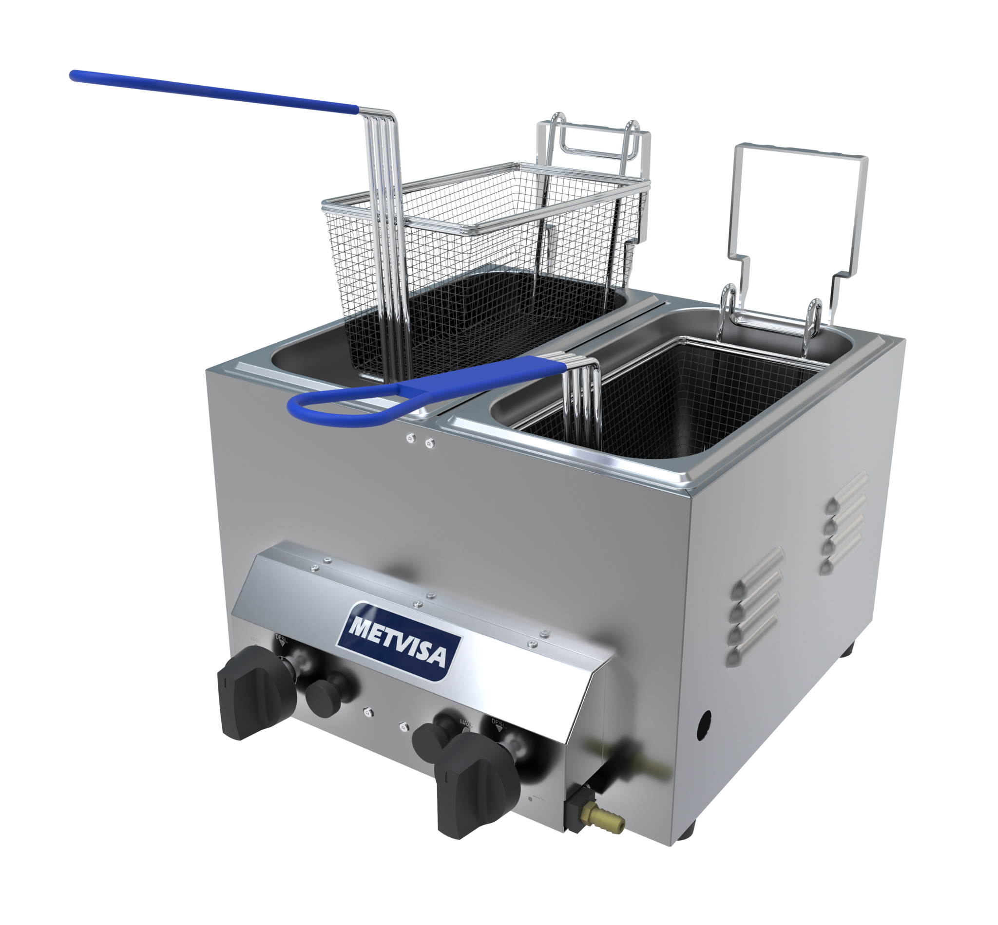 METVISA (3L+3L) DOUBLE GAS DEEP FRYER (IND6094)