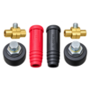 BETA STAR PLUG CONNECTION FOR WELDER GENERATOR #DKJ50-70 (BLACK AND RED) (VEH25150)
