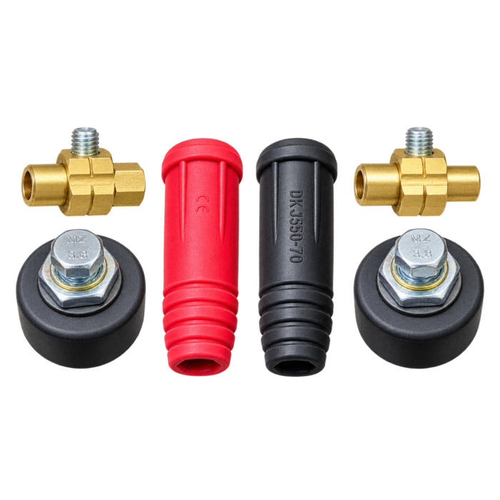 BETA STAR PLUG CONNECTION FOR WELDER GENERATOR #DKJ50-70 (BLACK AND RED) (VEH25150)