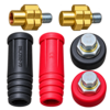 BETA STAR PLUG CONNECTION FOR WELDER GENERATOR #DKJ35-50 (BLACK AND RED) (VEH25149)