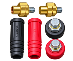BETA STAR PLUG CONNECTION FOR WELDER GENERATOR #DKJ35-50 (BLACK AND RED) (VEH25149)