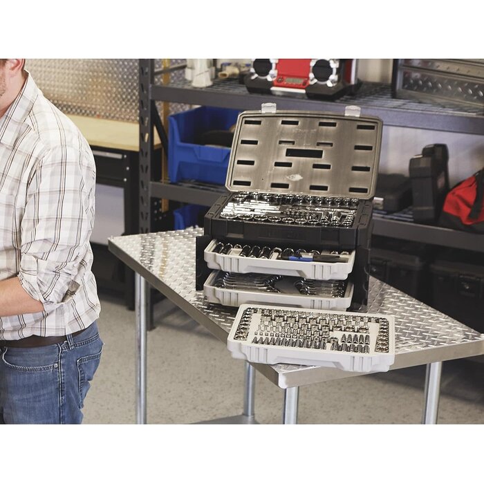 KLUTCH KLUTCH MECHTOOL SET, 245-PC., 1/4IN., 3/8IN. 1/2IN. DRIVE, SAE/METRIC (HAR10230) D/S