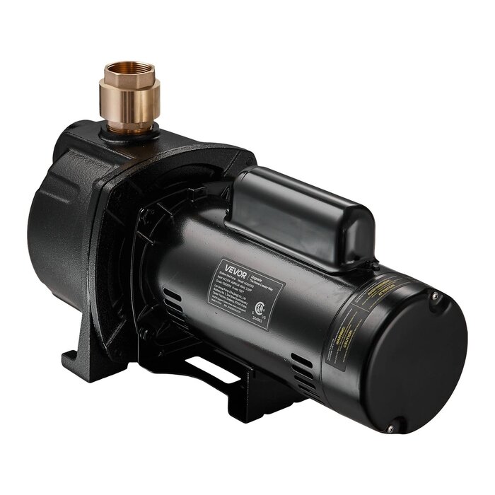 VEVOR 2 HP SHALLOW WELL JET PUMP, 230 VOLT, 5200 GPH CAST IRON (IND6135) D/S