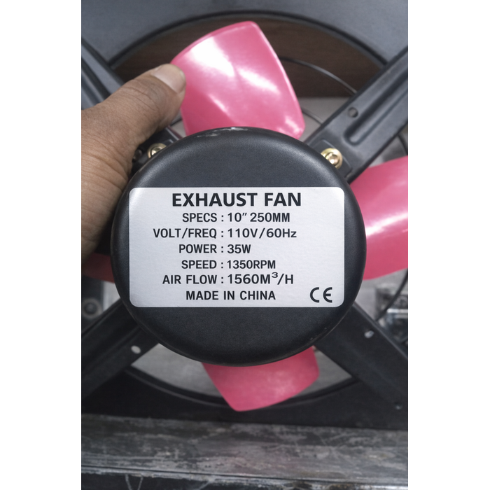IND6010/ 10" 250MM EXHAUST FAN ,110V 60HZ 35 WATT 1350RPM