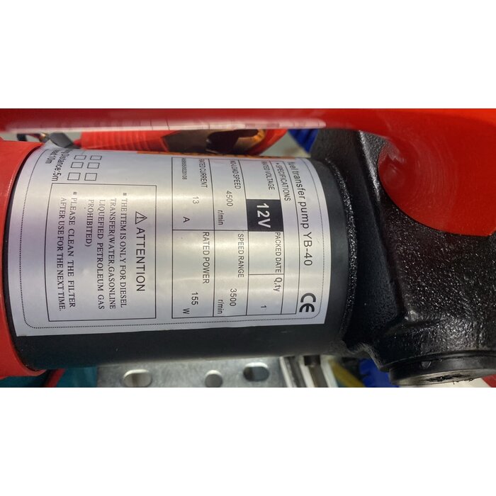 BETA STAR 12V DIESEL FUEL TRANSFER PUMP (IND5617)