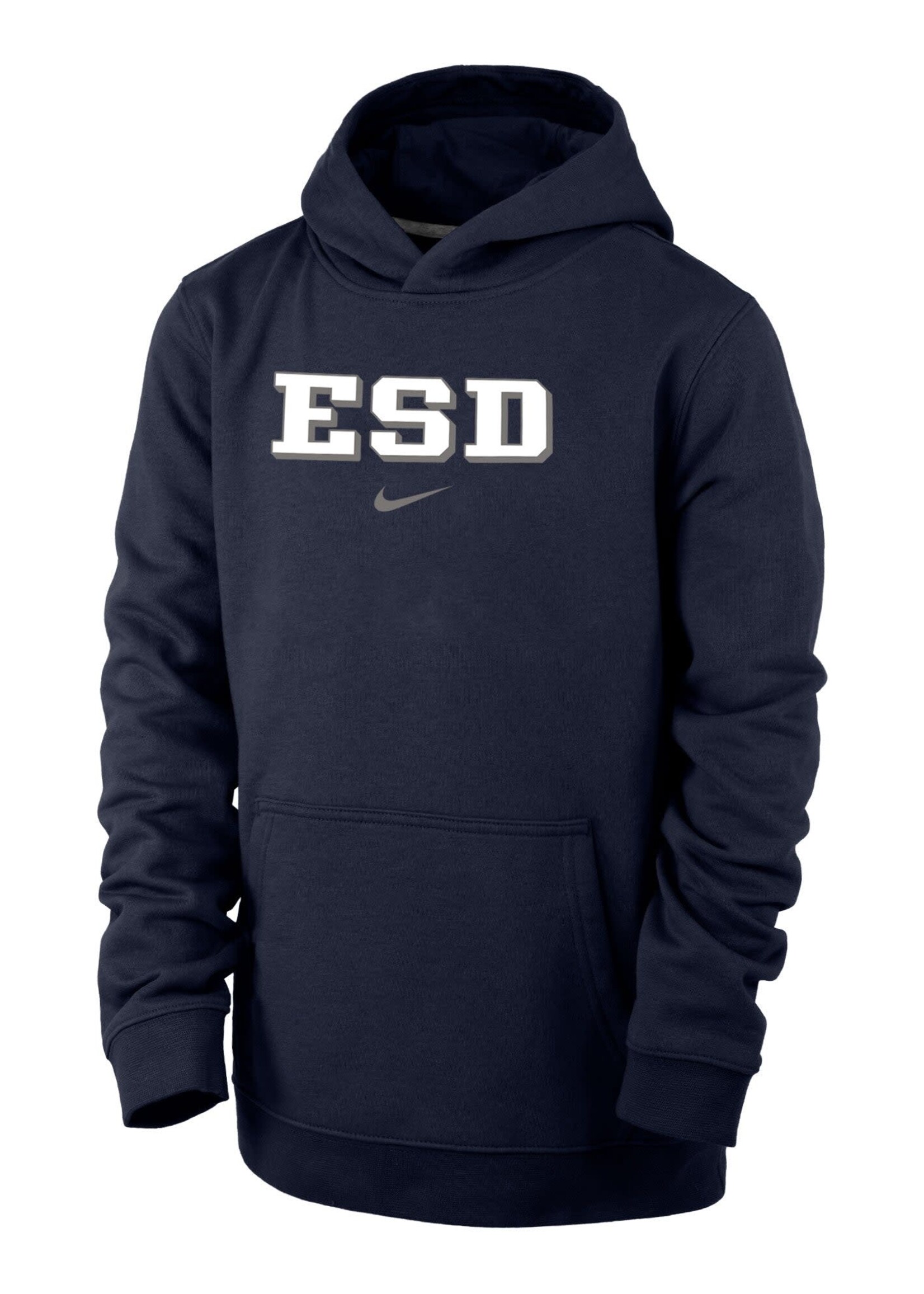 Nike Youth Club Fleece Hoodie with ESD Drop Shadow