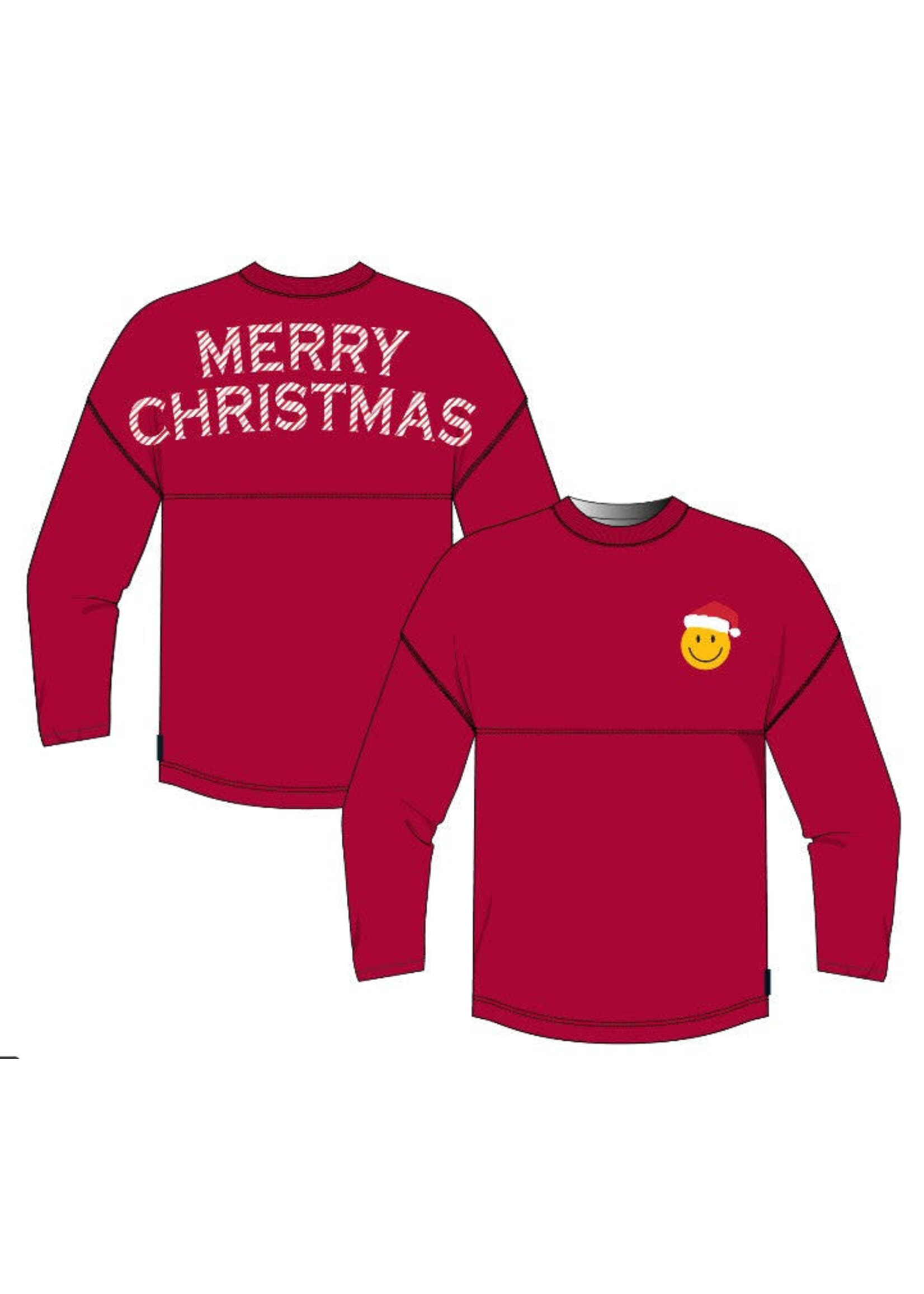 Spirit Jersey Youth Christmas Smiley Santa