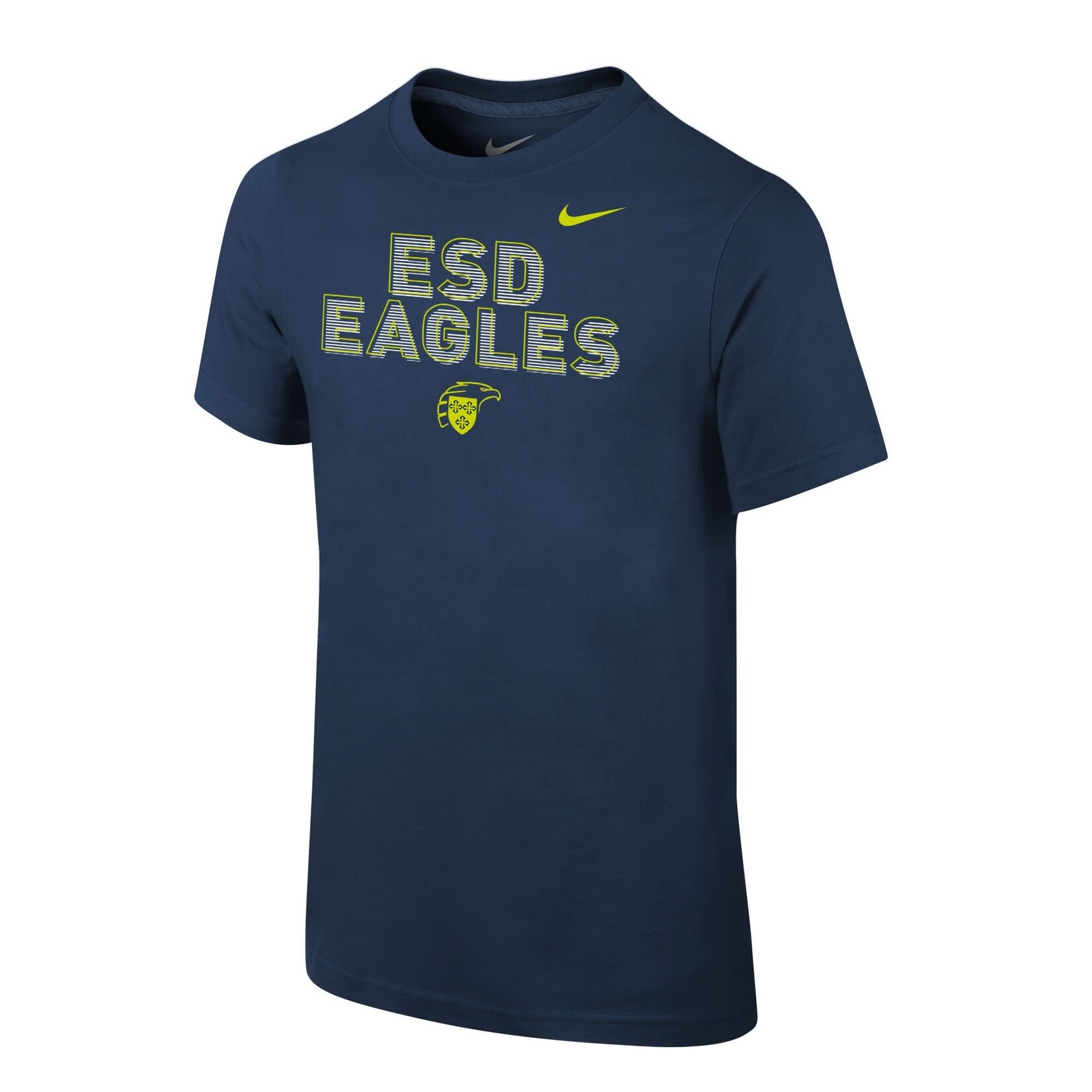 Nike Youth Tee ESD EAGLES with Neon Green