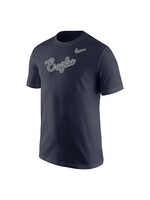 Nike Nike ME Core Tee NVY with Script EAGLES in Gray and White