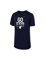 Nike NIKE YXL NVY Legend Tee GO ESD with WHT GRY