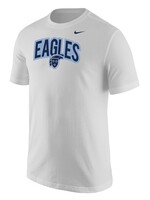 Nike Nike 2XL WHT Core Tee EAGLES Patch with Lt Blue Fill