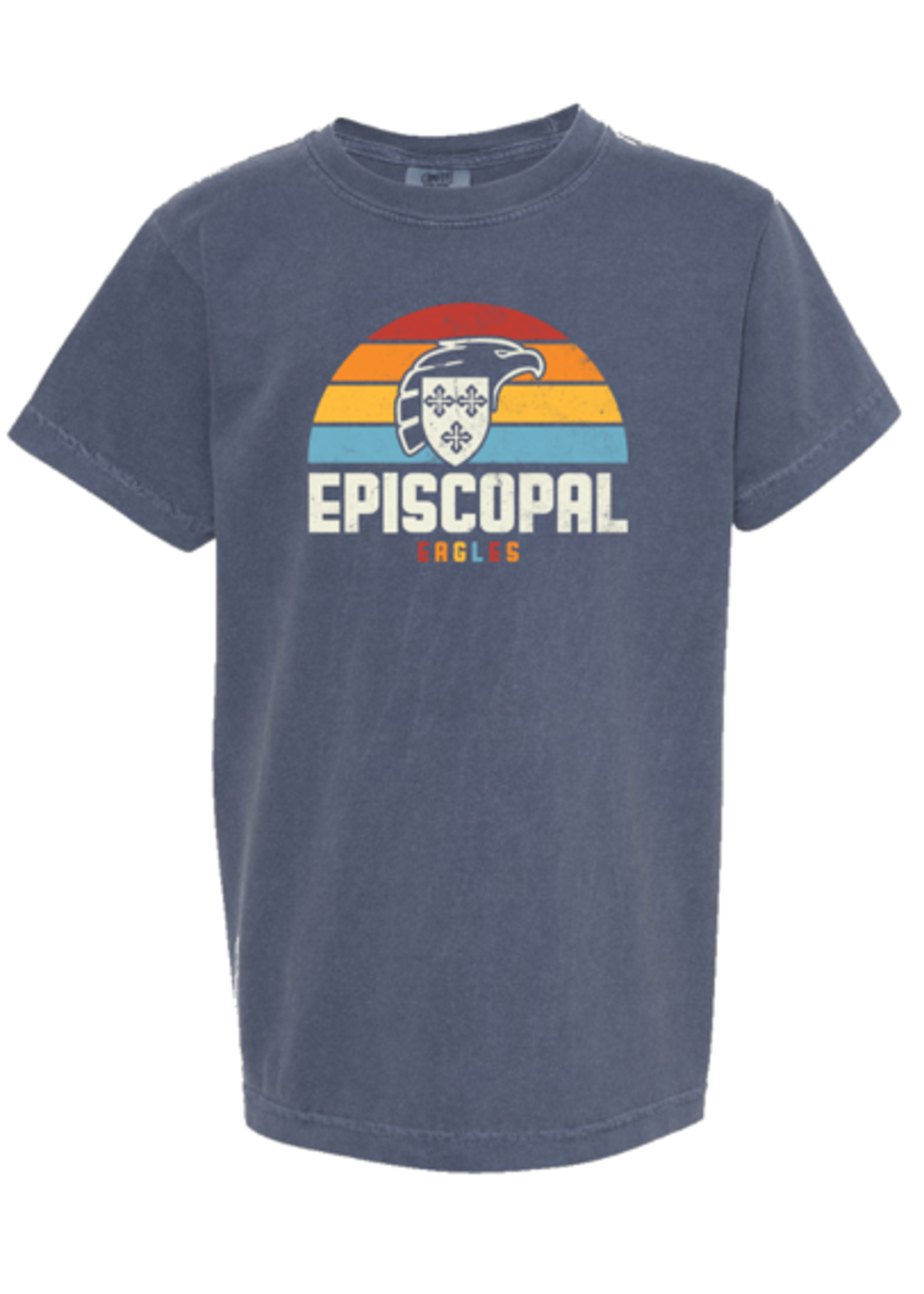 Summit Youth Denim Tee with Rainbow Eagle Shield