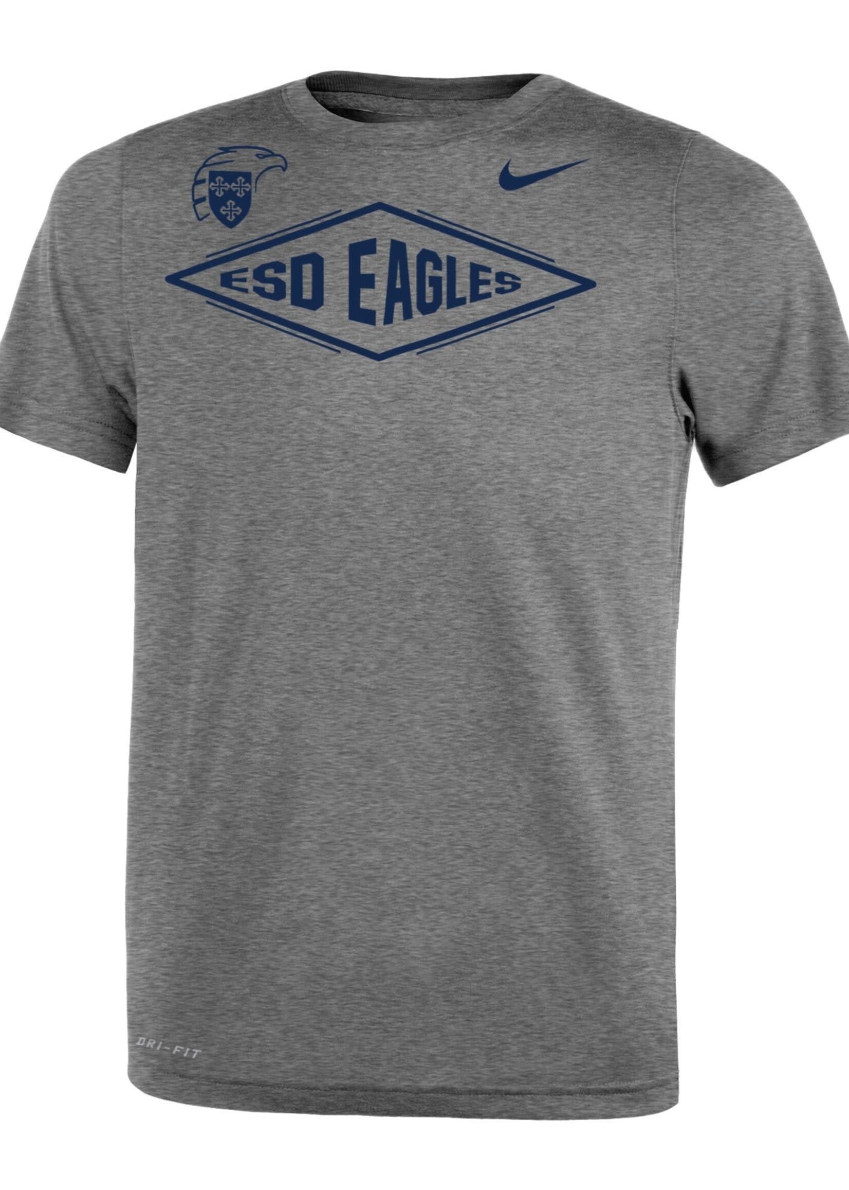 Nike Toddler Gray Legend Tee Eagles Diamond
