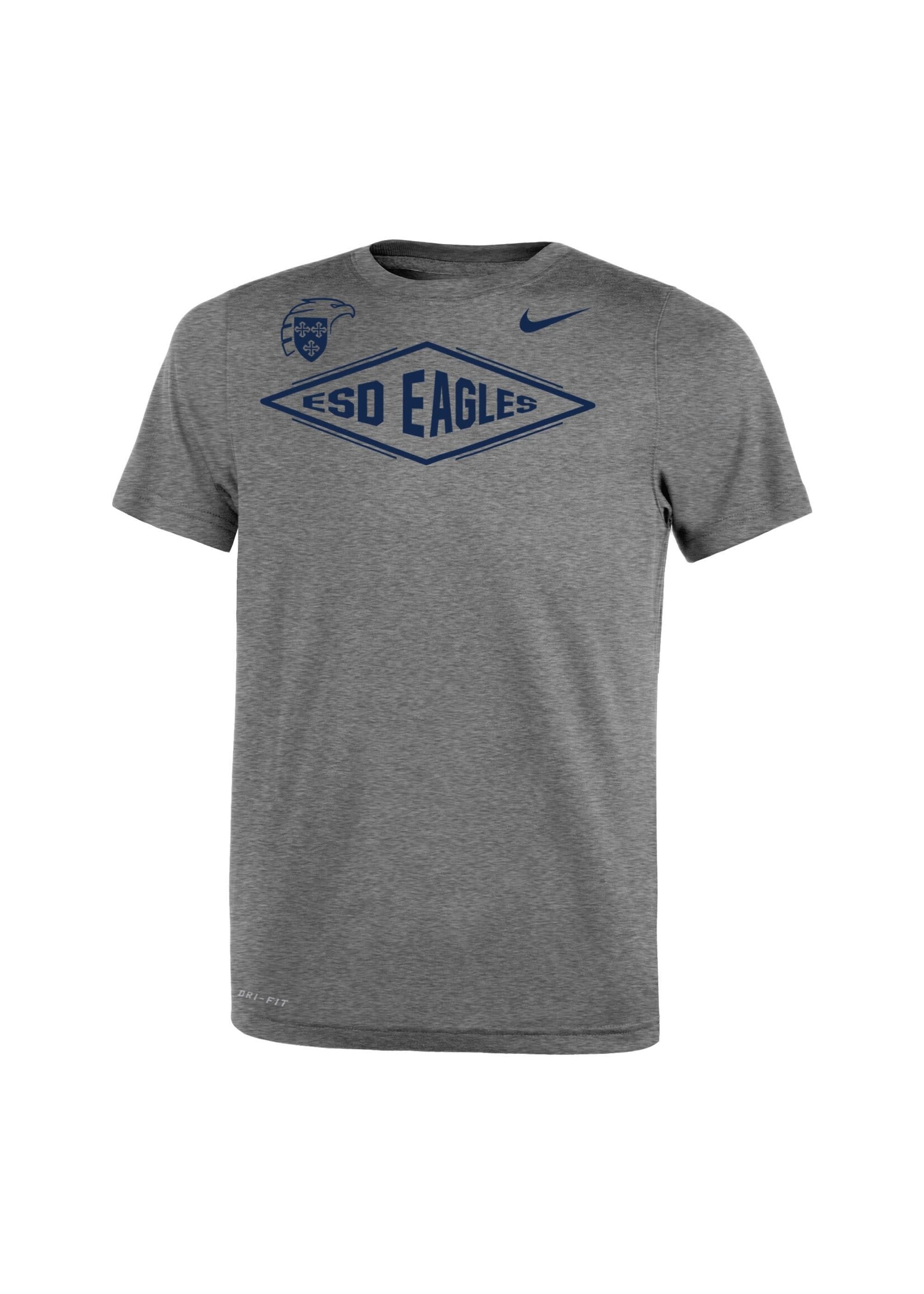 Nike Toddler Gray Legend Tee Eagles Diamond