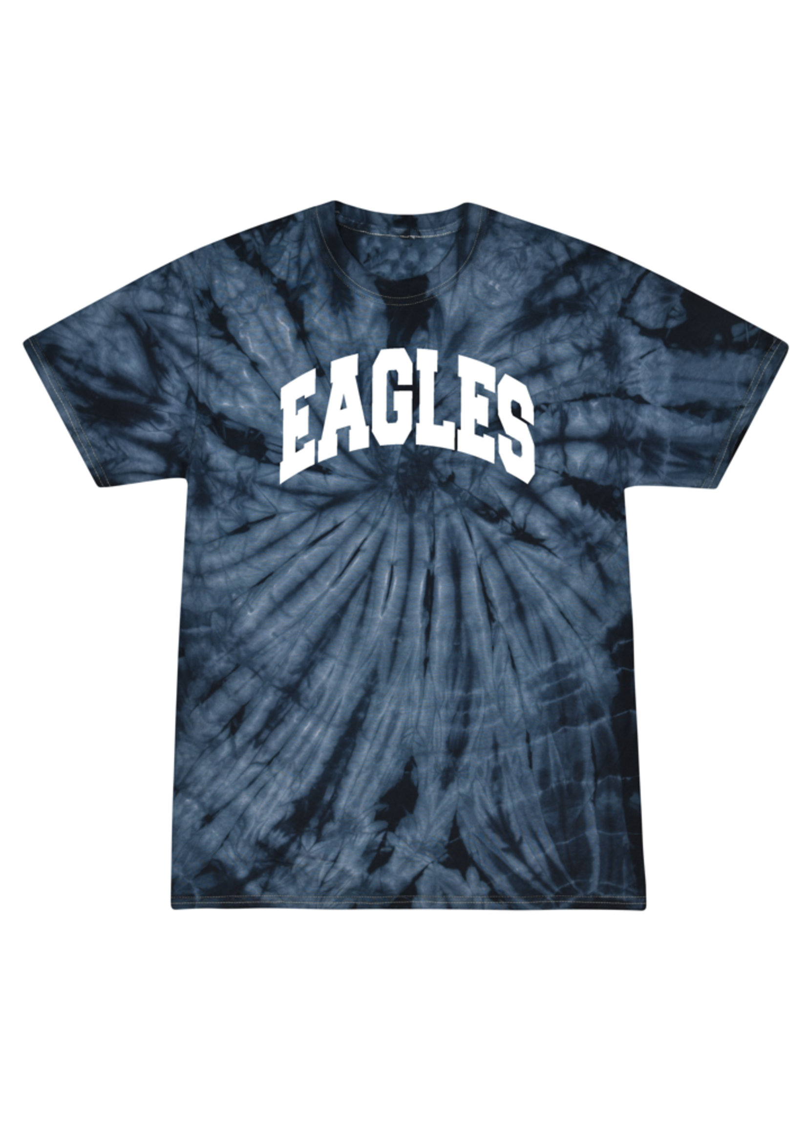Summit Adult Spider Navy Tie Dye Tee EAGLES