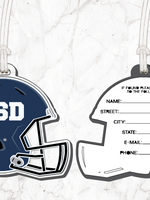 CDI Corp CDI Corp Football Helmet Navy Acrylic Bag Tag