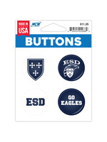 MCM Group MCM Group Button 4 Pack 1/4in