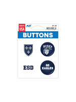 MCM Group MCM Group Button 4 Pack 1/4in