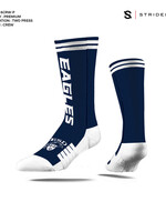 Strideline Strideline Crew Sock Navy with EAGLES WHT