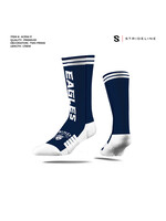Strideline Strideline Crew Sock Navy with EAGLES WHT