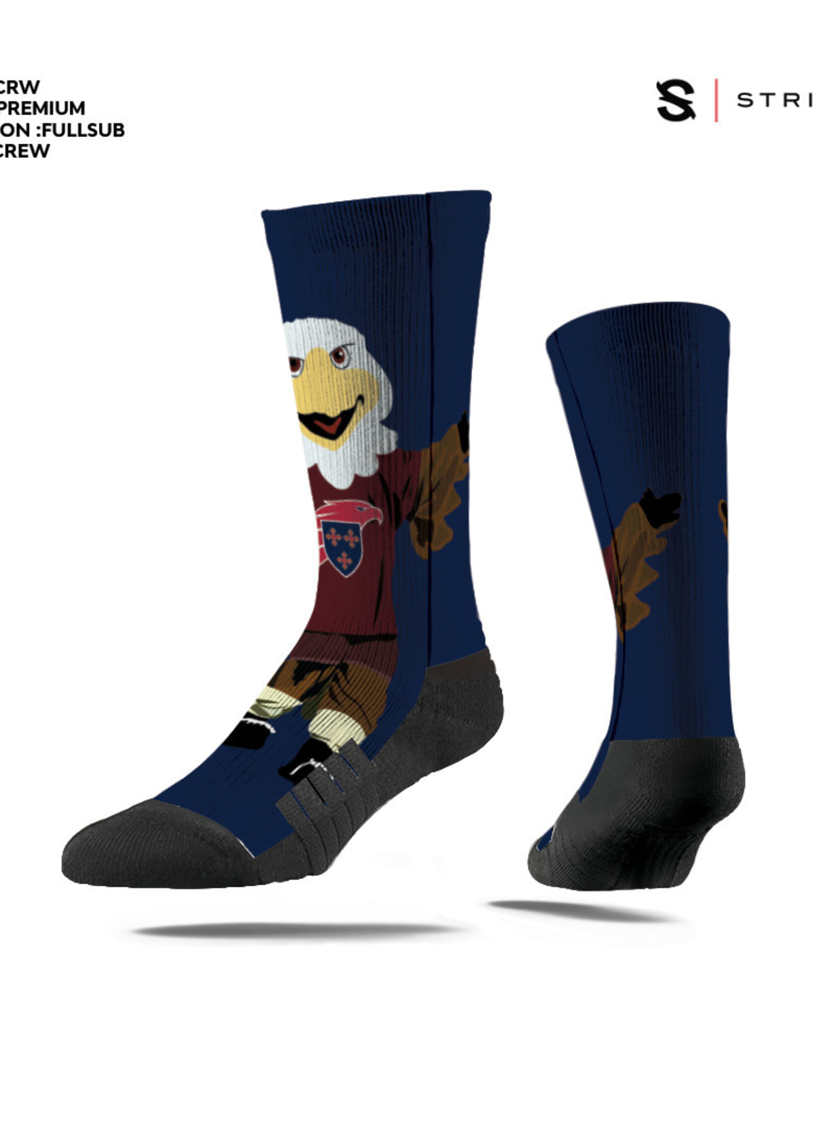 Strideline Strideline Mascot Crew Sock Navy