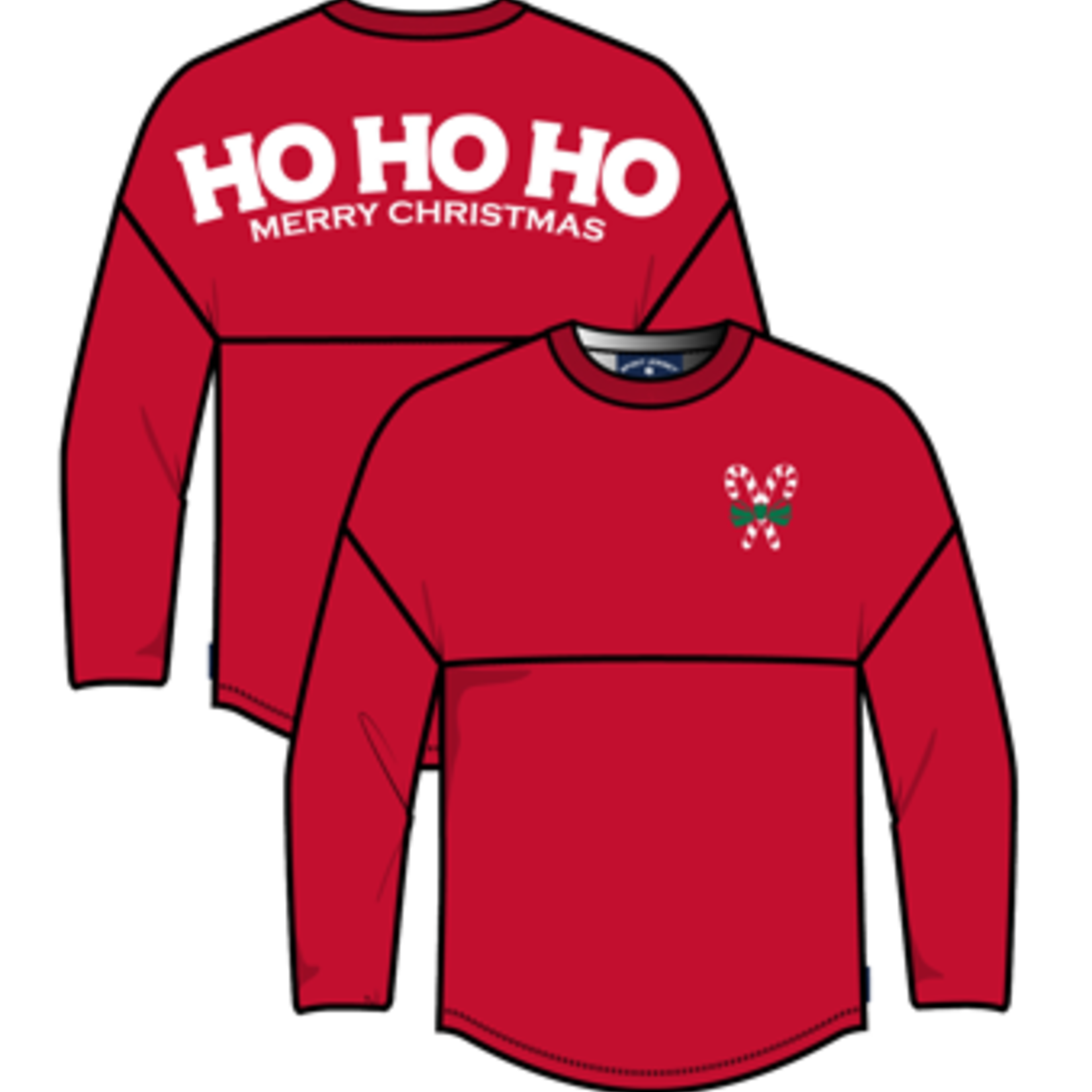 Spirit Jersey Youth Red Christmas Tee