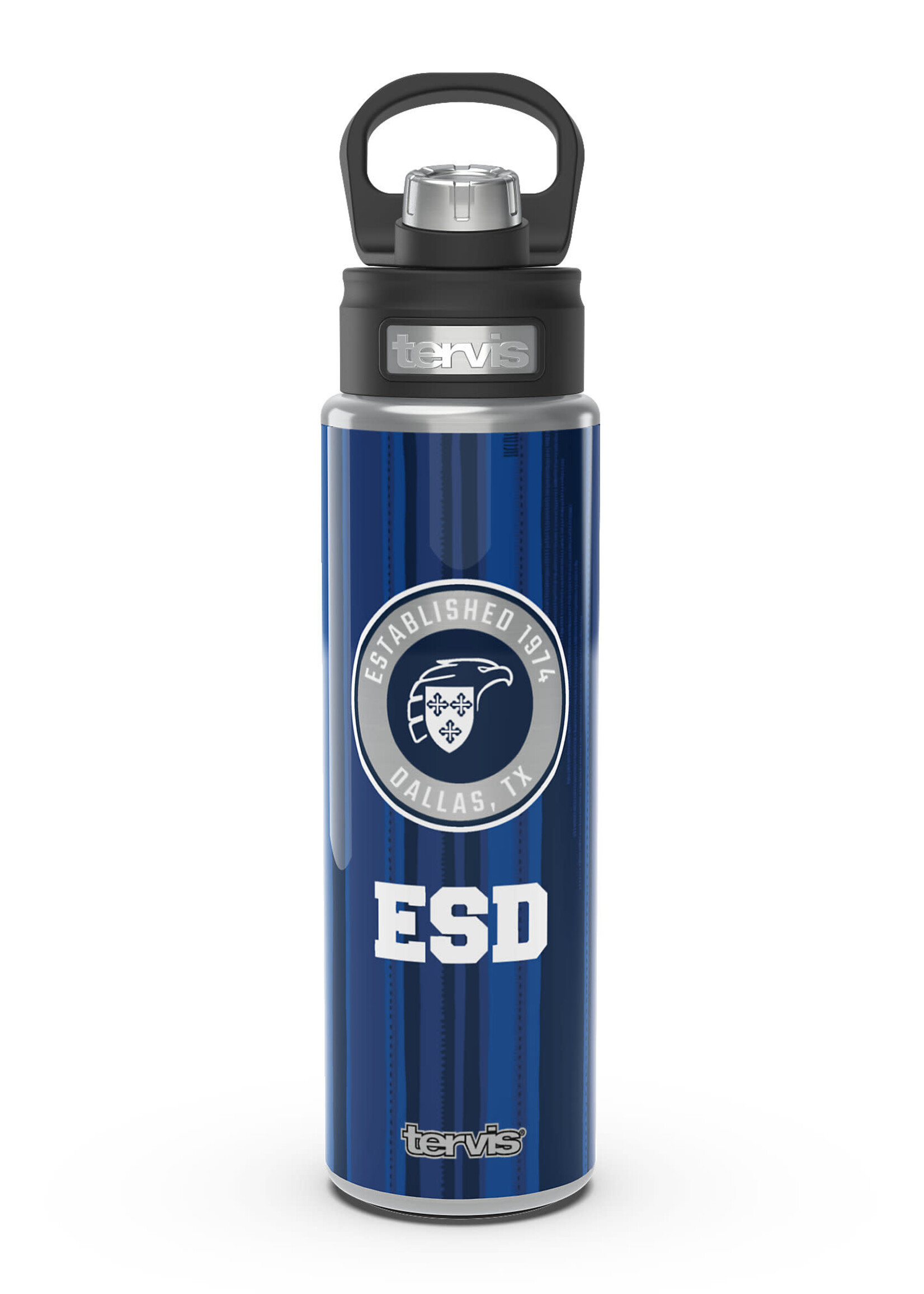 tervis Tervis 24 oz wide Mouth Water Bottle NVY/SIL