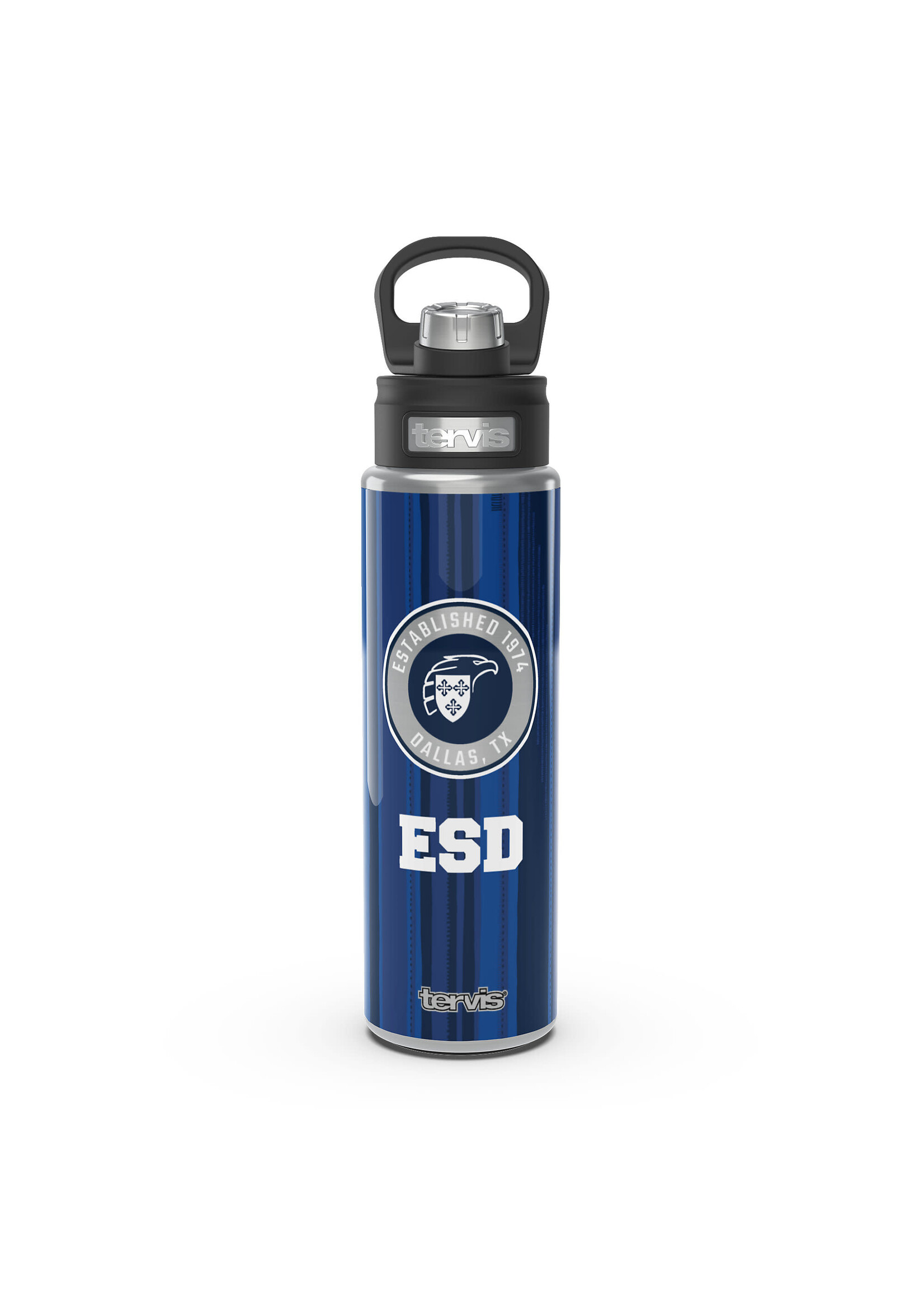 tervis Tervis 24 oz wide Mouth Water Bottle NVY/SIL