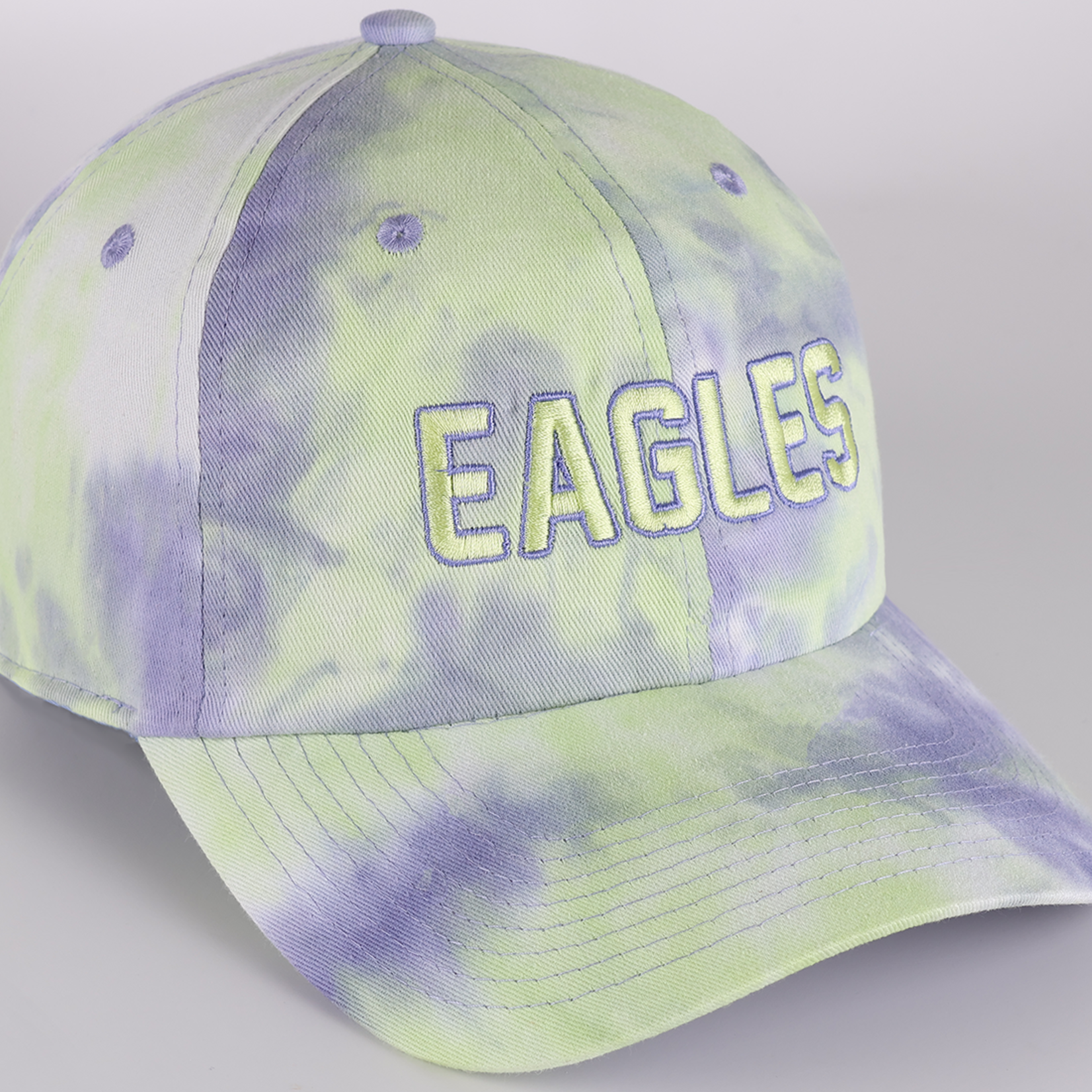 ahead ahead Tie Dyed Cotton Cap Blue/Purple/Lime