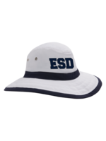 ahead ahead LG/XL Palmer Sun Hat White with Navy #C70PLX