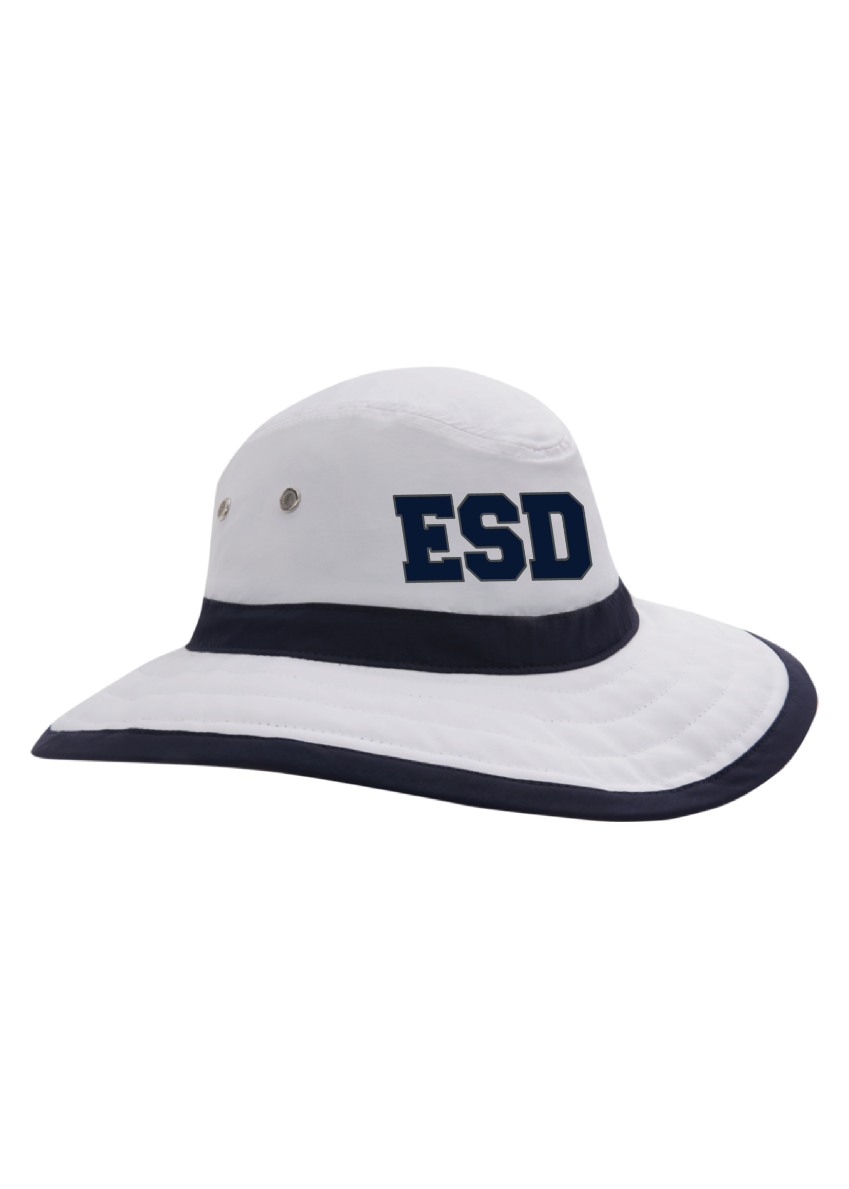 ahead ahead LG/XL Palmer Sun Hat White with Navy #C70PLX